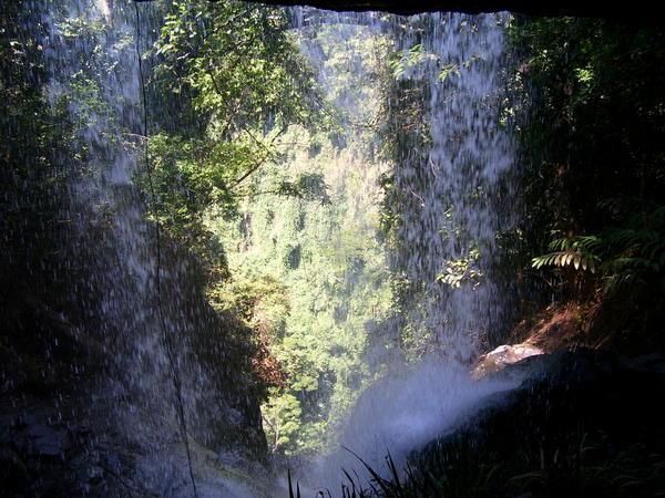 Behind the Manchewa Falls