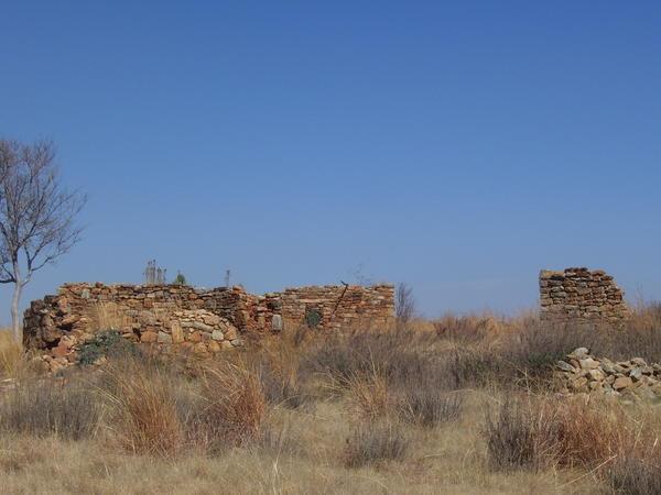 The remains of Lesotho's first stone building
