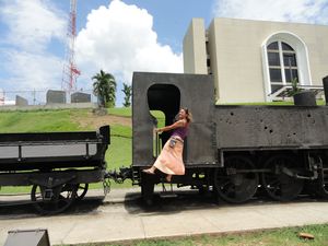 original train that guided the boats up the lock