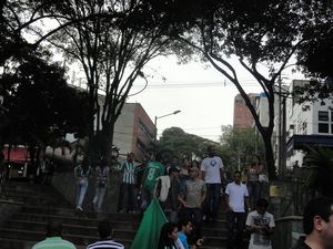 Medellin, the afternoon of the big football (soccer) match