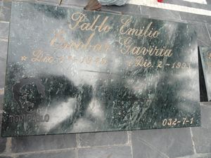 Pablo's tomb stone