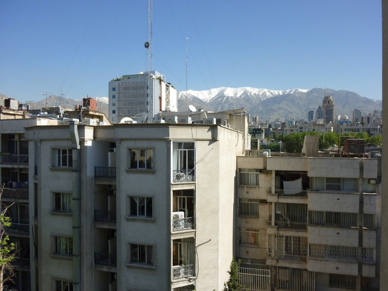 View of the mountains from my hotel room
