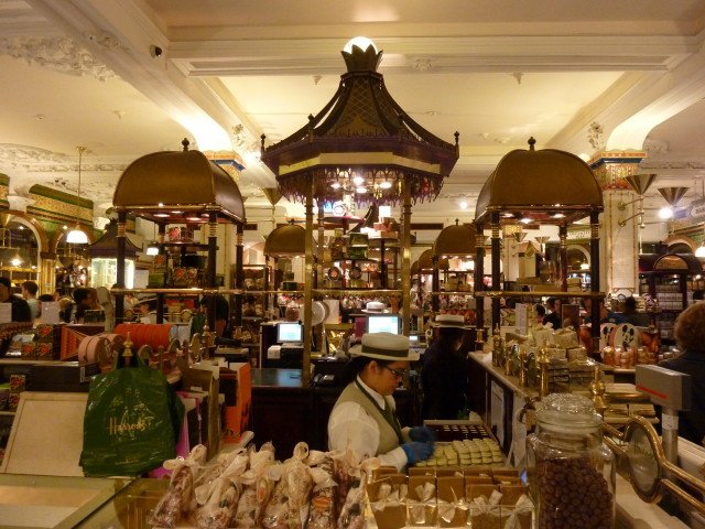 Searching for chocolate in Harrods
