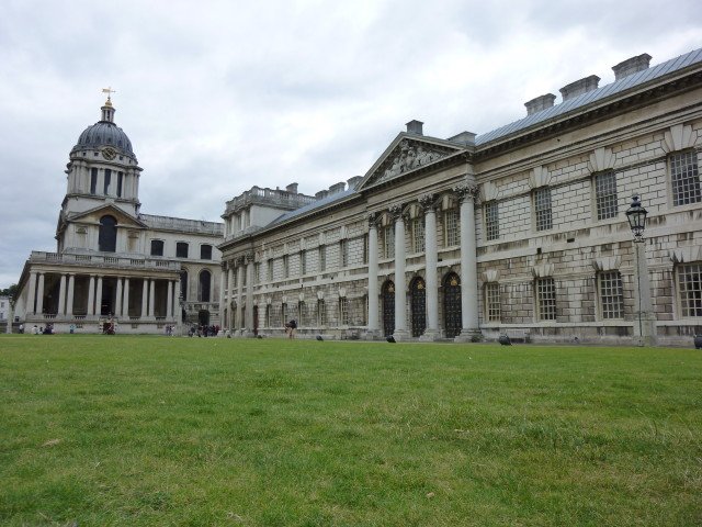 The beautiful grounds of the University of Greenwich
