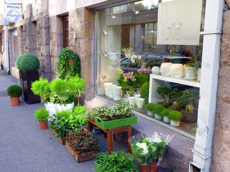 A cute flower shop