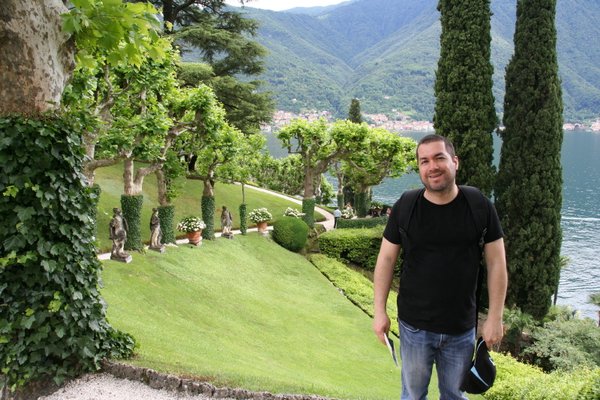 Dan at Villa Balbianello