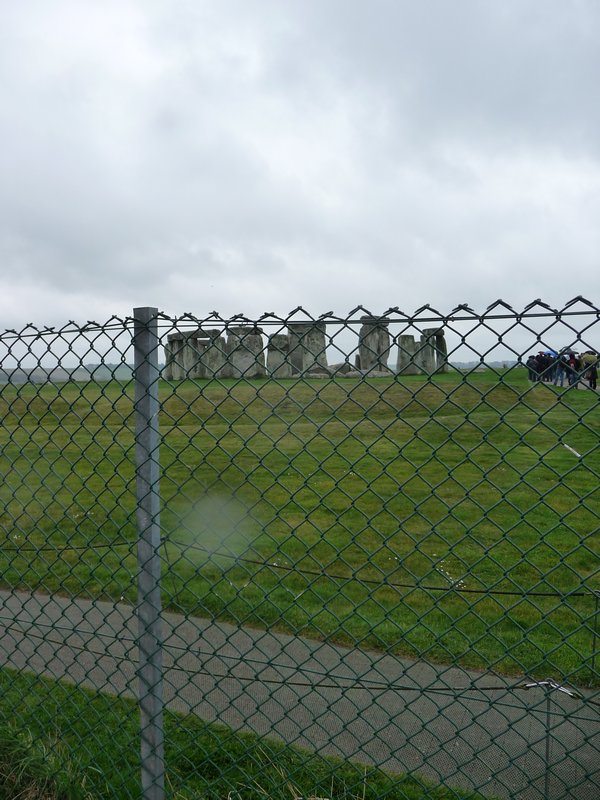 Stonehenge through the fence