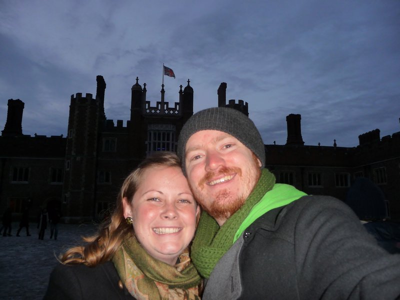 Us in front of the Palace