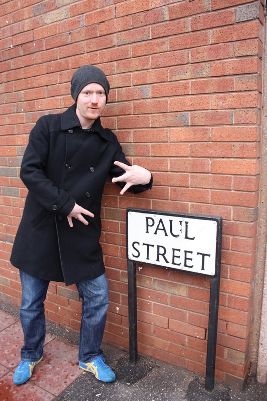 Paul trying to be street
