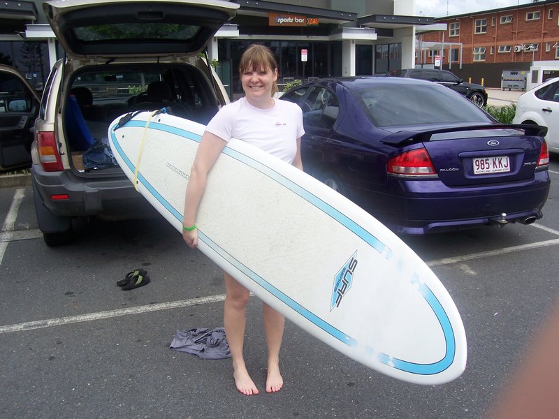 My first surfing experience!