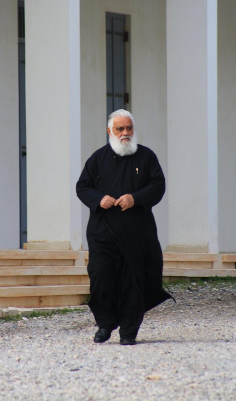 A Cypriot priest ver the border