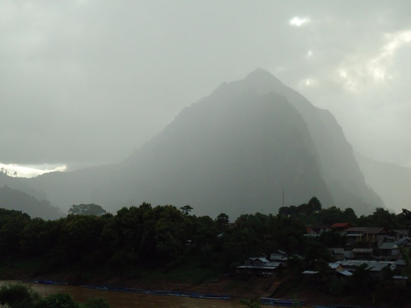 Nong Khiaw in the mist