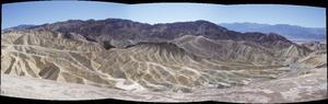 Panorama of dunes in Death Valley