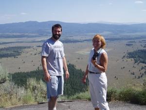 mom and I at the snake river valley