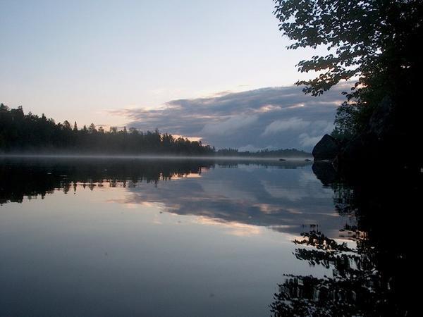 Dawn on Knife Lake