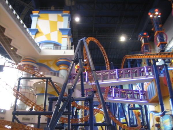 Roller Coaster In Mall