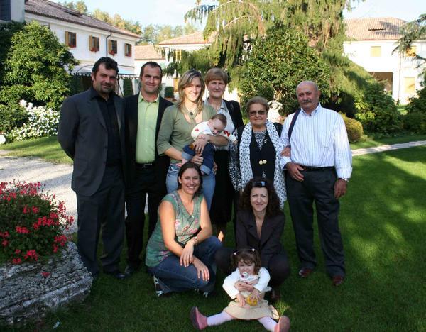 Mia familia in Asolo after the christening