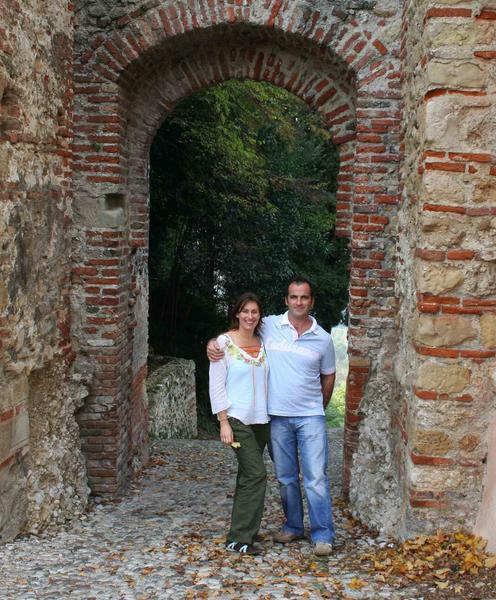 With my cousin Michele in Asolo