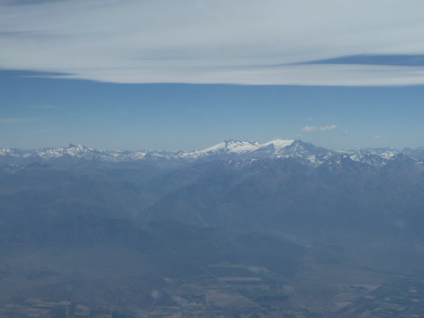 Andes from the air - South of Mendoza