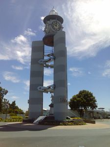 The ugliest town clock in the world. Sorry, Ulverstone, but it is.