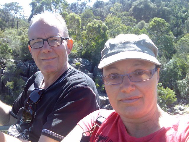 On the chairlift in Cataract Gorge