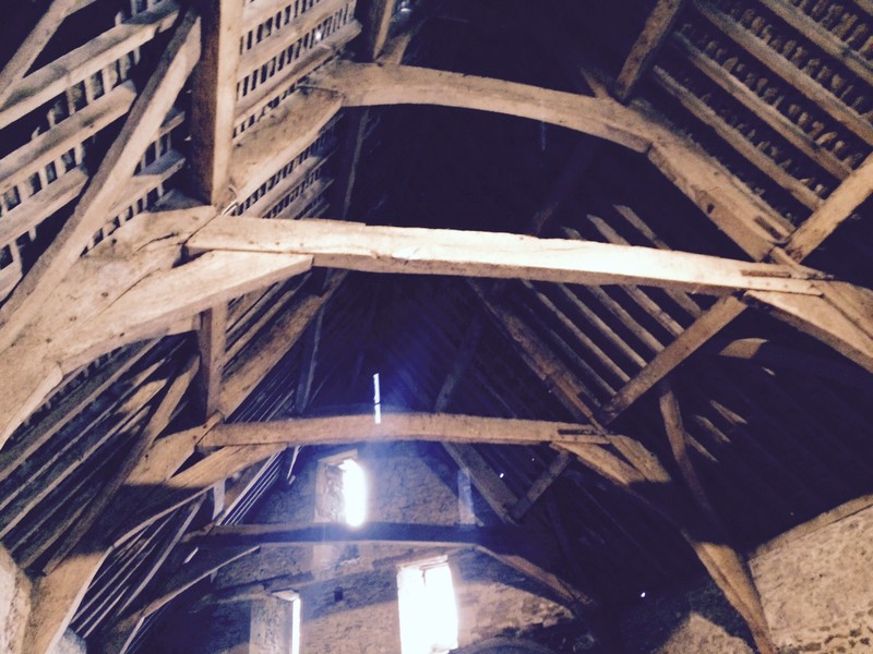 800 year old rafters - Lacock