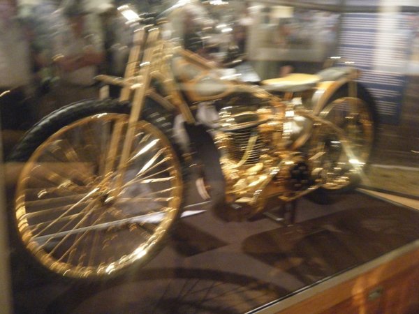 Gold-plated motorcycle