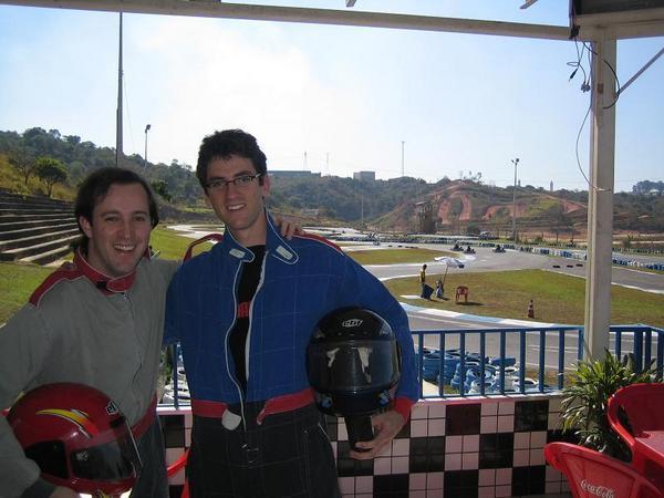 João and I in our race suits