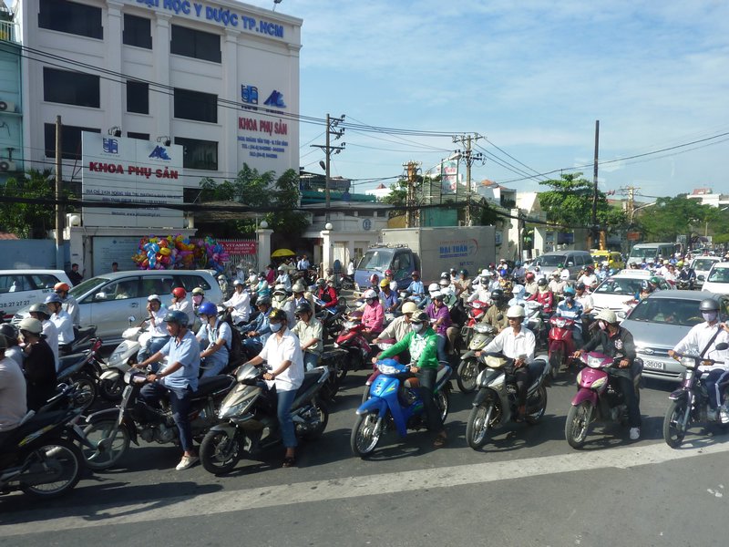 Motorcycle Traffic in Saigon