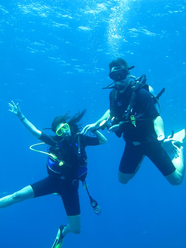 Hanging out underwater