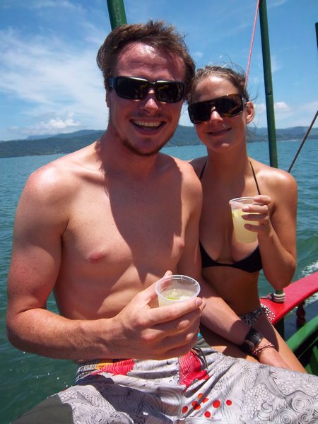 Enjoying Caipirinhas on the Paraty Party Boat