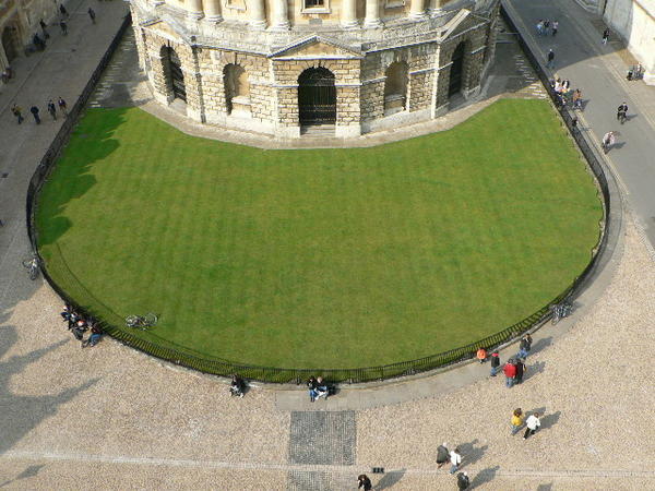 Looking down from St Mary the Virgin University Church