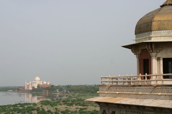 View of Taj from Agra Fort