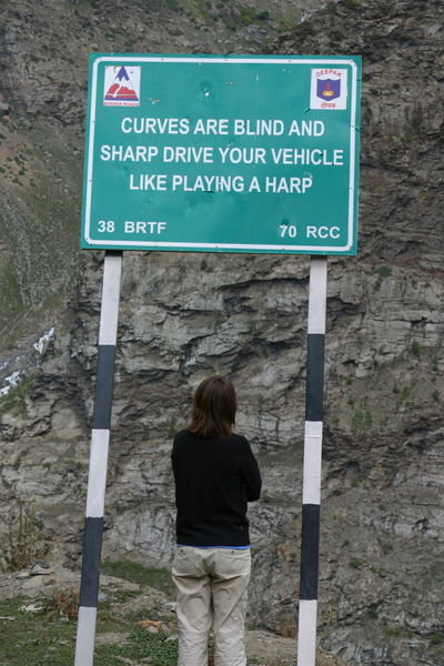 just another random road sign on the Leh road