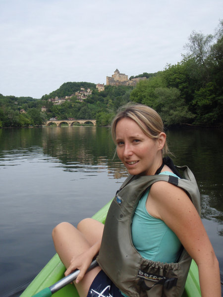 canoeing down the Dordogne River 