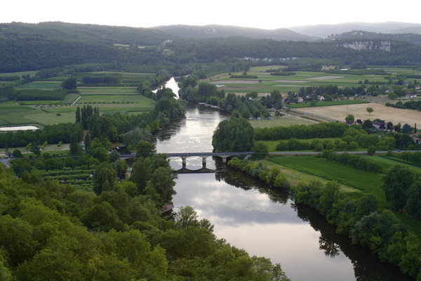 Looking down on The Dordogne Valley 