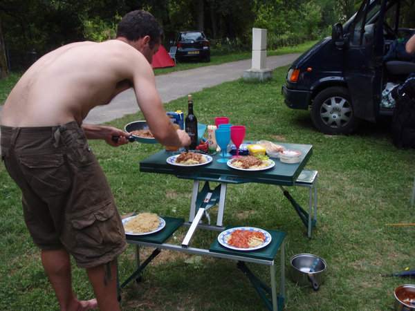 Just because we are camping.. the food standards do not drop! 