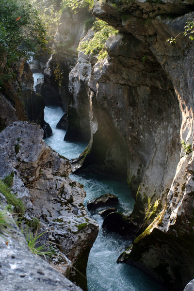 Deep section of the Soca River