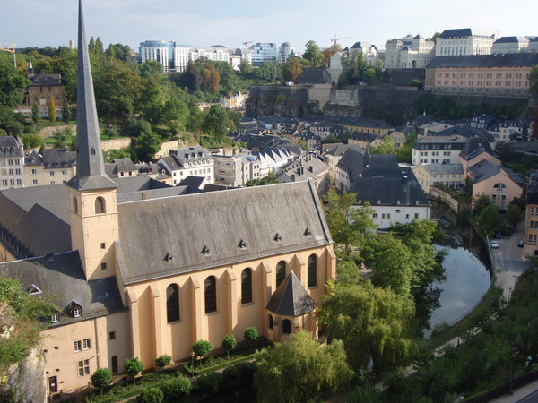 Old town area in Luxembourg