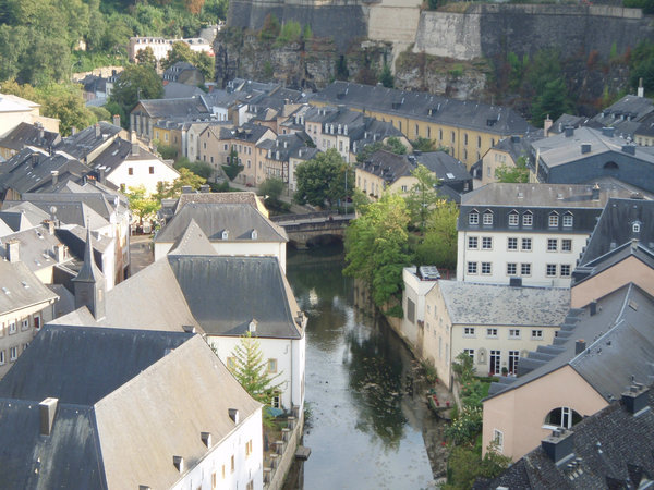 Old town area in Luxembourg