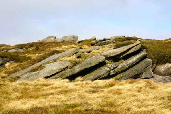Rock formations up in the Peaks