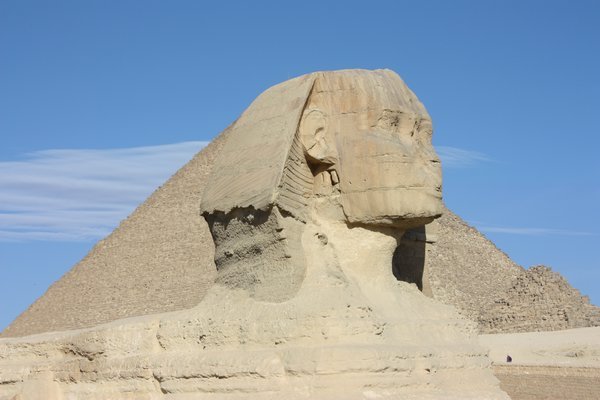 The Sphinx & The Great Pyramid of Khufu
