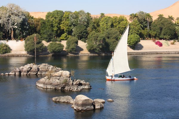 Felucca in front of Kitchener's Island 