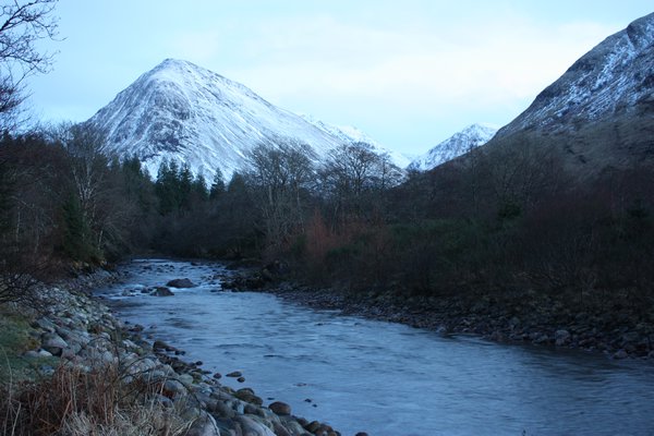 Early morning shot - looking towards the Pass of Glen Coe