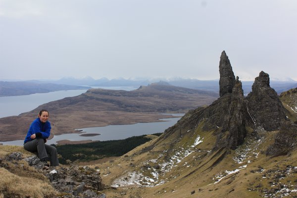 Looking out at the Old Man of Storr