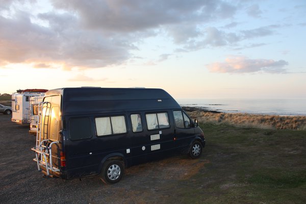 Free camping - yes it's naughty but... have you seen campgrounds on the UK coast?!