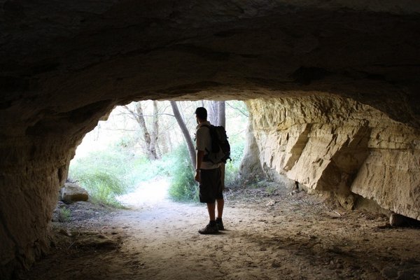 One of many caves in the Rose Valley