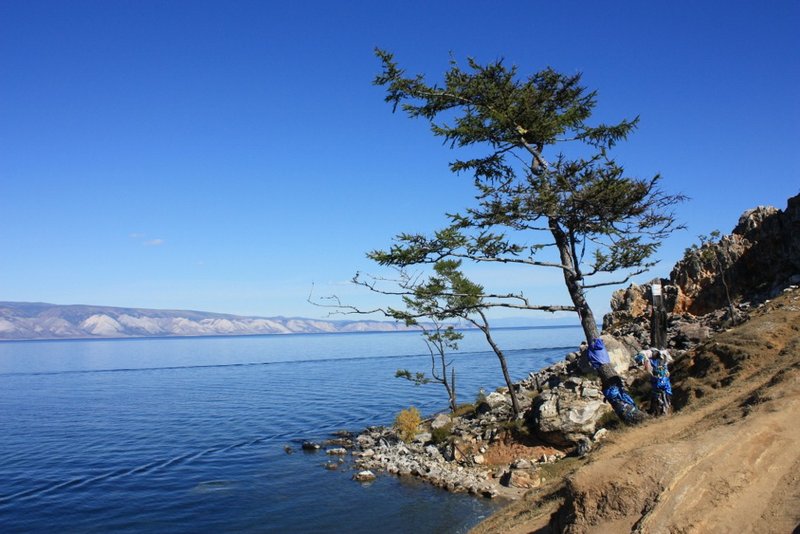 Olkhon Island view towards the mainland