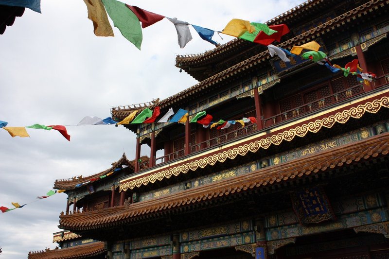 Prayer flags at the Lama Temple, Beijing