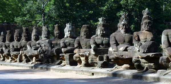 The "naga bridges" of Angkor Thom
